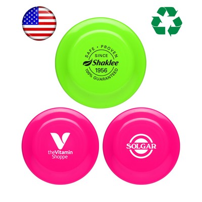 USA Made - Frisbee - 9" Round Flying Disc - Neon Colors