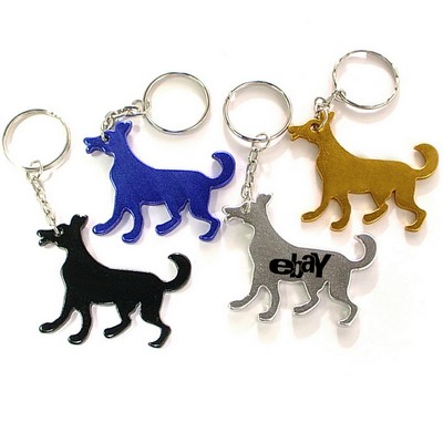 Dog Shape Bottle Opener w/Key Chain (2"x1")